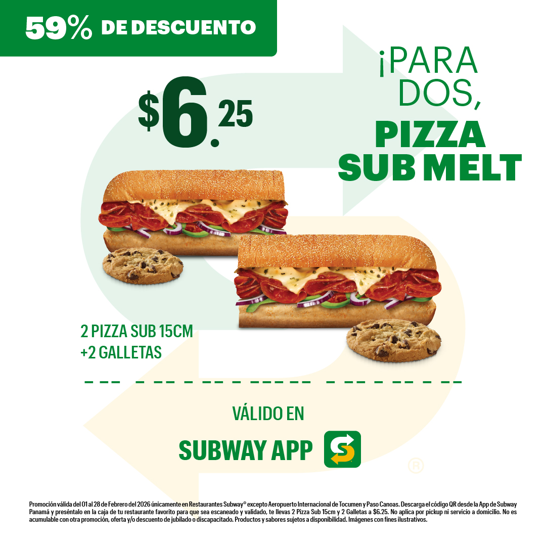 SUBWAY PARA DOS