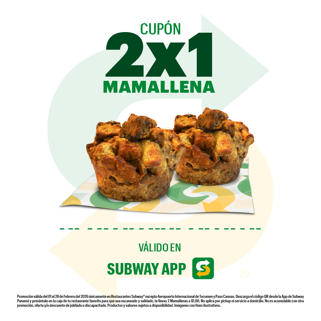 Cupón 2x1 Mamallena