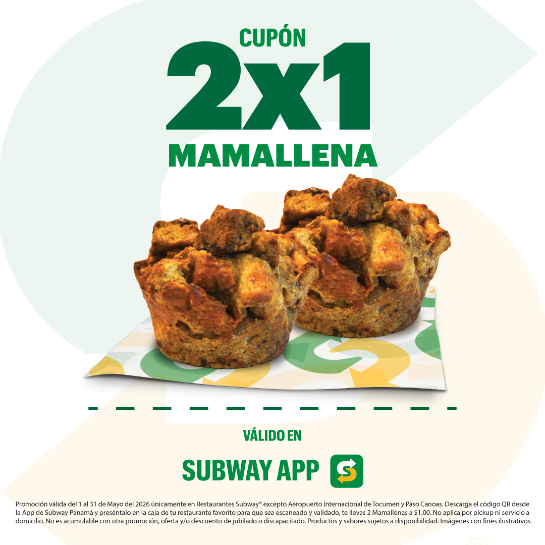 Cupón 2x1 Mamallena